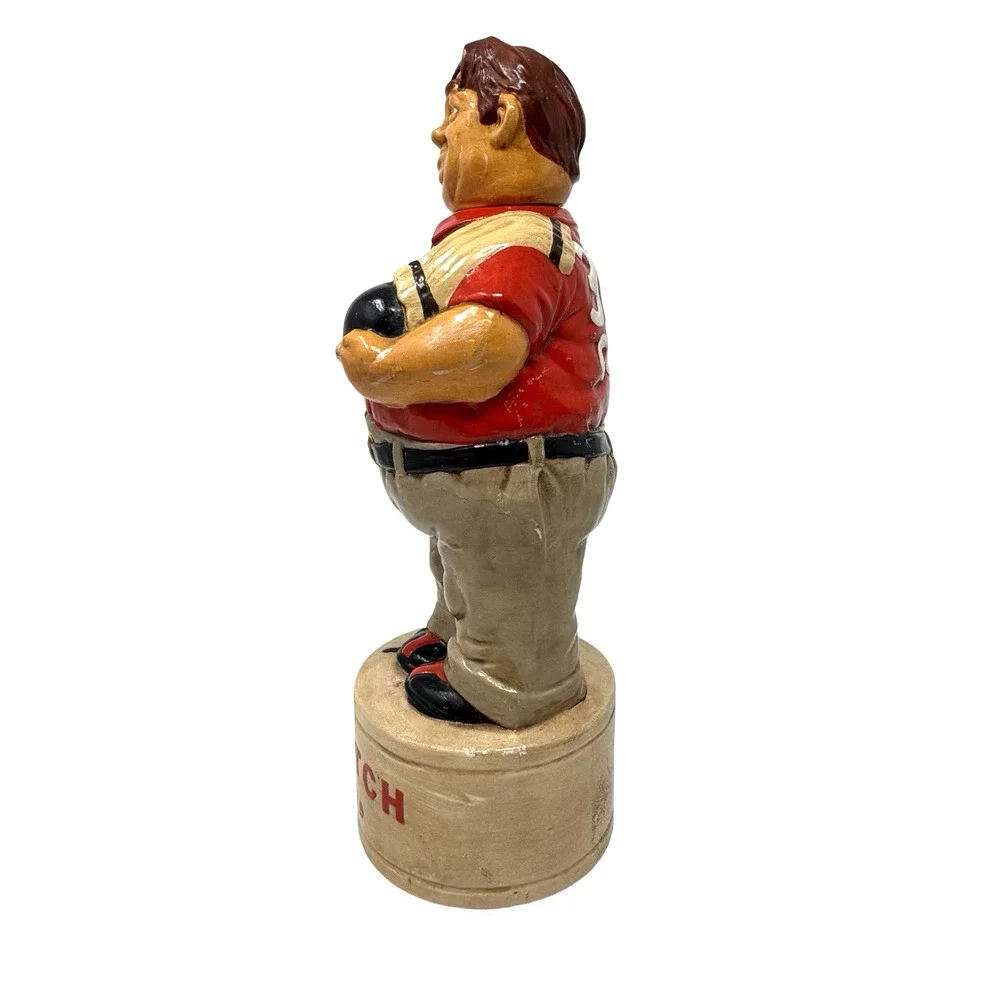 1979 Alberta’s Molds Bowler Scotch Decanter 300 Club Ceramic Barware Vintage